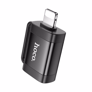 Hoco OTG-sovitin Lightning - USB-A UA31A Musta