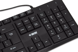 iBOX Eris USB-näppäimistö, musta