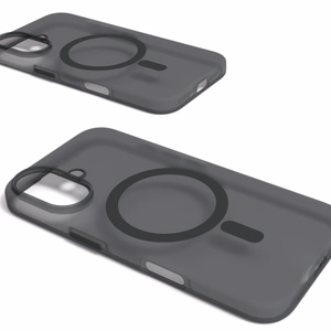 Puro Daylight MagSafe Silikoninen Suojakuori iPhone 16 Plusalle - musta