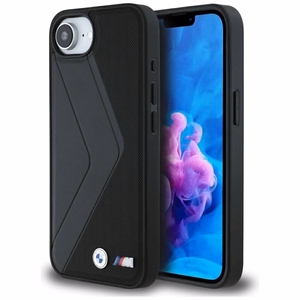 BMW Oversized Stripes MagSafe Suojakuori iPhone 16e:lle - Musta
