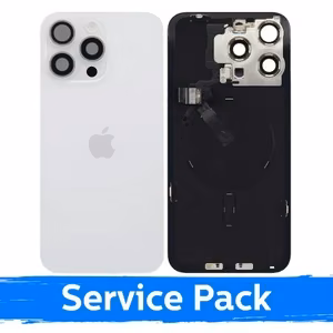 Takakansi, yhteensopiva Apple iPhone 15 Pro Max -mallin kanssa / Valkoinen titaani / (Service Pack)