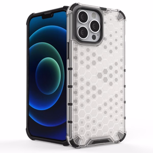 Honeycomb Asia panssari kansi TPU puskuri iPhone 13 Pro Max musta