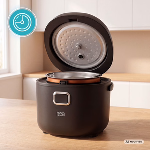 TEESA-matkakäyttöinen monitoimikeitin ja riisinkeitin, 2 l, 12–24 V / 230 V, 350 W