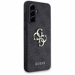 Guess Suojakuori Samsung A56:lle GUHCSA564GMGGR (4G PU Big Logo) - Musta