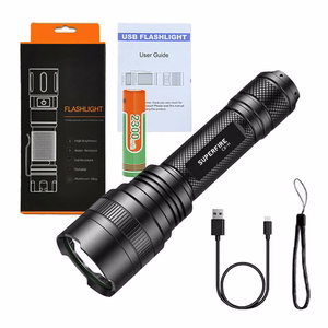 Taskulamppu Superfire C8-H 1200 lm, USB, 250m, 5 tilaa