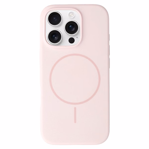 MagSafe Slim Silicone Suojakuori iPhone 15 Pro:lle vaaleanpunainen