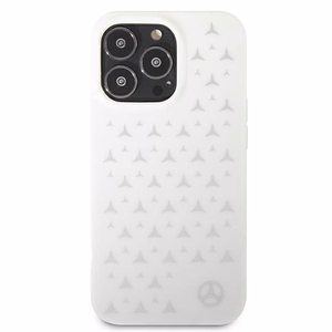 Mercedes Silver Stars kuvio Kotelo iPhone 13 Pro Maxille - Valkoinen