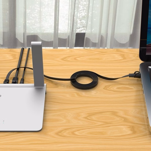 Orico PUG-C7B CAT7 10Gbps RJ45 Ethernet-verkkokaapeli internet LAN litteä 10m - musta