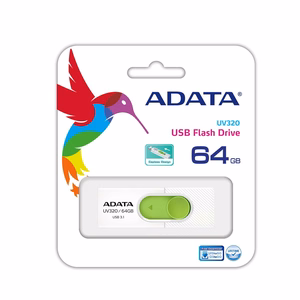 ADATA UV320 USB-muistitikku 64GB USB Type-A 3.2 Gen 1 (3.1 Gen 1) vihreä, valkoinen