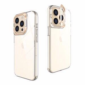 Läpinäkyvä TPU Suojakuori iPhone 15 Plus:lle kultainen