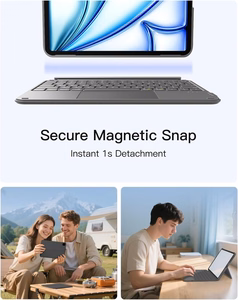 Inateck KB04122 AceTouch -näppäimistökotelo laitteelle iPad 10.9–11", harmaa