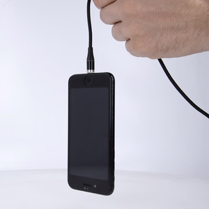 Maxlife MXUC-03 magneettinen kaapeli USB - Lightning + USB-C + microUSB 1,0 m 3A musta nylon