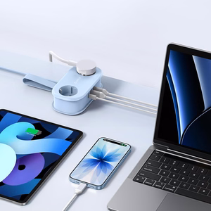 Orico AP3 20W GaN 5in1 jatkojohto 2x AC + 2x USB-A + 1x USB-C - sininen