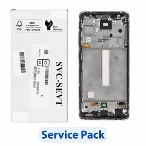 ServicePack LCD-näyttö SAMSUNG A52S 5G A528B GH82-26861D valkoinen