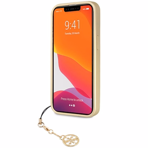 Guess 4G Charms Collection -suojakuori iPhone 14 Pro:lle - harmaa