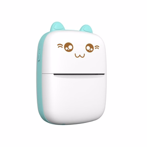 HURC9 Bluetooth Mini Kitty -lämpötulostin sovelluksella - sininen