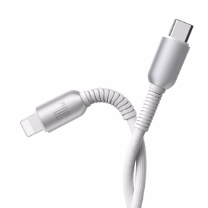 Joyroom S-A51 Cutting-Edge Series 30W USB-C - Lightning -kaapeli 1,2 m - vaaleanharmaa