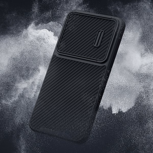 Nillkin Synthetic Fiber S suojakuori Samsung Galaxy S23+:lle kameransuojalla musta