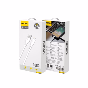 Dudao USB / Lightning 3A 1m valkoinen kaapeli (L2L 1m white)