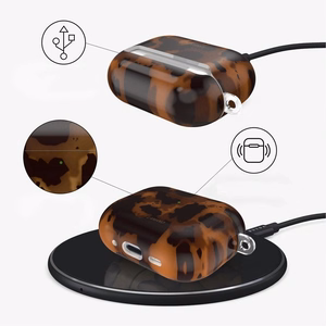 Tech-Protect Lamano Suojakuori AirPods Pro 1 / 2 -kuulokkeille - musta ja ruskea