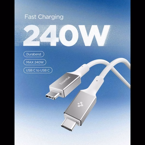 Spigen Essential EB24015CC USB-C / USB-C 240W Kaapeli 150cm - Valkoinen