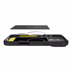 Spigen Rugged Armor Mag MagSafe Suojakuori iPhone 17 Pro Max:lle - Matte Black