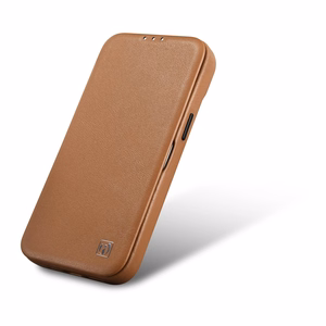 iCarer CE Premium Nahka Folio Case iPhone 14 Plus Magneettinen Flip Nahka Folio Case MagSafe Brown (WMI14220715-BN)