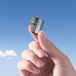 Wozinsky USB-C - USB-C 40Gb/s 240W 8K OTG Kulmasovittimen - Harmaa