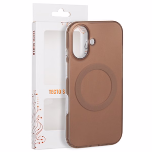 Tecto Shield Mistiq Mag suojakuori iPhone 16 6,1"-mallille, ruskea
