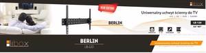 Libox LB-120 TV-teline/jalusta 2,16 m (85") musta