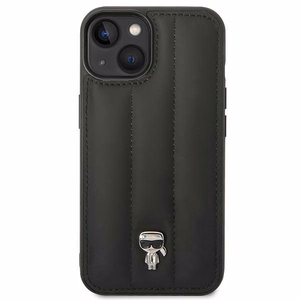 Karl Lagerfeld Puffy Ikonik Pin kotelo iPhone 14 Plus - musta