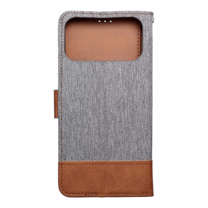 Läppäsuojakuori iPhone 17 PRO MAX -lle Jeans Book harmaa