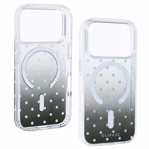 Liavec Bubble -suojakuori iPhone 18 Pro / 17 Pro -puhelimelle, musta