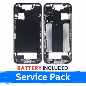 Apple iPhone Air keskikehysrunko + akku / Vaalea kulta / (Huoltopakkaus)