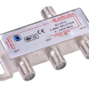 3-way splitter, 5–2450 MHz