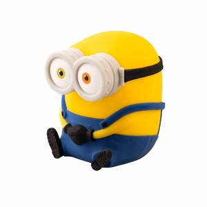 Minions Bobin pehmeä silikoninen LED-yövalo lapsille, 15 cm