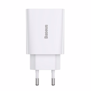 Baseus Speed Mini pikalaturi, USB-C, PD, 3A, 20W (valkoinen)