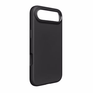 Puro Icon Mag Pro nestesilikoninen Suojakuori iPhone 17 Air:lle, MagSafe -yhteensopiva, kamerasuojauksella ja alumiinipainikkeilla - musta