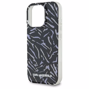 Karl Lagerfeld Zebra With Cord iPhone 16 Pro Max Suojakuori - Violetti