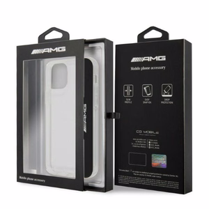 AMG Electroplate Vertical Suojakuori iPhone 12 / iPhone 12 Pro:lle - läpinäkyvä