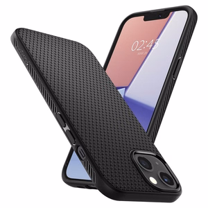 Spigen Liquid Air iPhone 13 kotelo - Matta musta