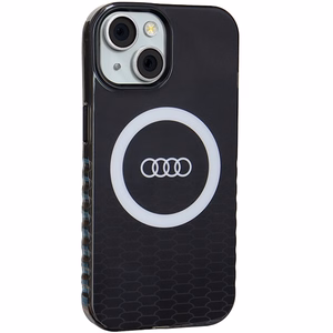 Audi IML Big Logo MagSafe Suojakuori iPhone 15 / 14 / 13:lle - musta