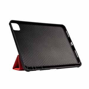 Crong FlexFolio case for iPad Air 11" (2026–2024) / iPad Air 10.9" (5th / 4th gen.) / iPad Pro 11" (2022–2021), with Apple Pencil holder, red