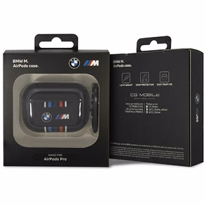 BMW BMAP22SWTK AirPods Pro suojus musta/musta Multiple Colored Lines