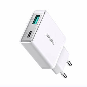 Charger Joyroom Super Slim (TCF14) (1xUSB-C;1xUSB 3A 20W) white