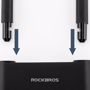 Rockbros 32210818001 SMART pyöränlukko sormenjälkilukijalla ja Bluetooth-yhteydellä - musta