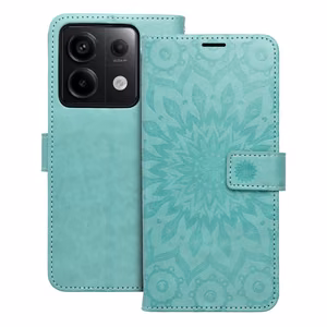 MEZZO kirjakotelo XIAOMI Redmi Note 13 Pro 5G:lle mandala vihreä