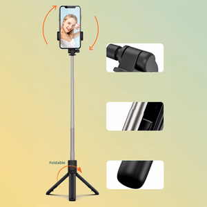 Selfiekeppi WRY1S teleskooppijalusta 0.7m puhelimelle - musta