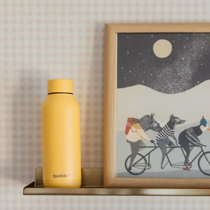 Quokka Solid ruostumattomasta teräksestä valmistettu termospullo, 510 ml, Light Yellow