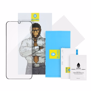 Mr. Monkey 5D Lasi Samsung Galaxy S26 musta (Anti-Static Strong HD)